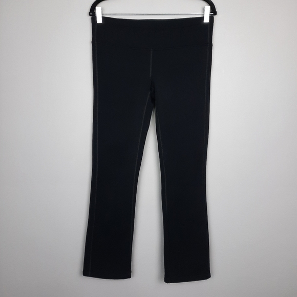 Athleta Black Fleece Lined Active Pants size Medium Petite - Picture 1 of 15